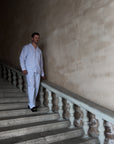 Klassisk Oxford Pyjamas Bomull Herr
