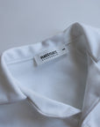 Långärmad pyjamas barn - vit med vita detaljer