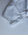 Långärmad pyjamas barn - vit med vita detaljer