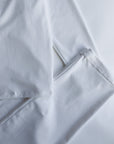 Långärmad pyjamas dam - vit med vita detaljer