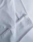 Långärmad pyjamas dam - vit med vita detaljer