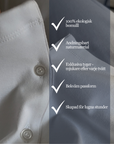 Kortärmad pyjamas blå med vita detaljer
