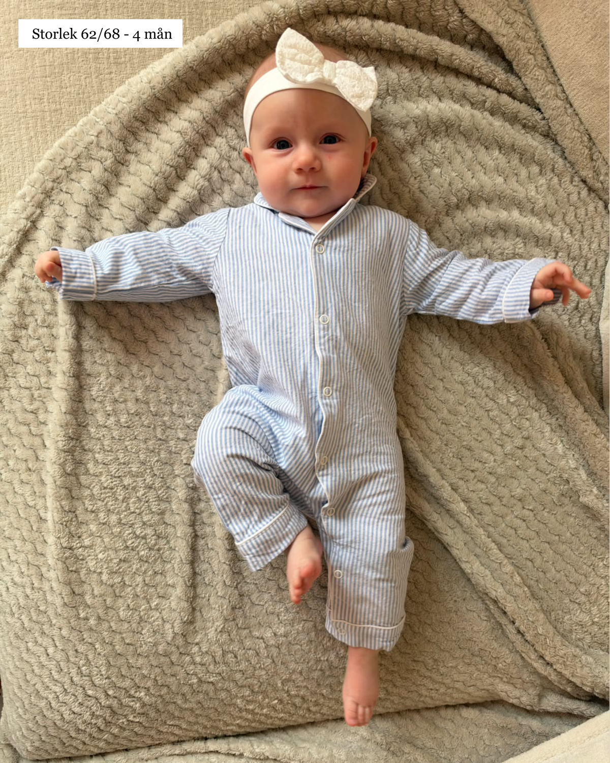 Klassisk Oxford Pyjamas Bomull Baby