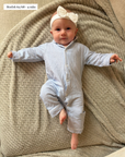 Klassisk Oxford Pyjamas Bomull Baby