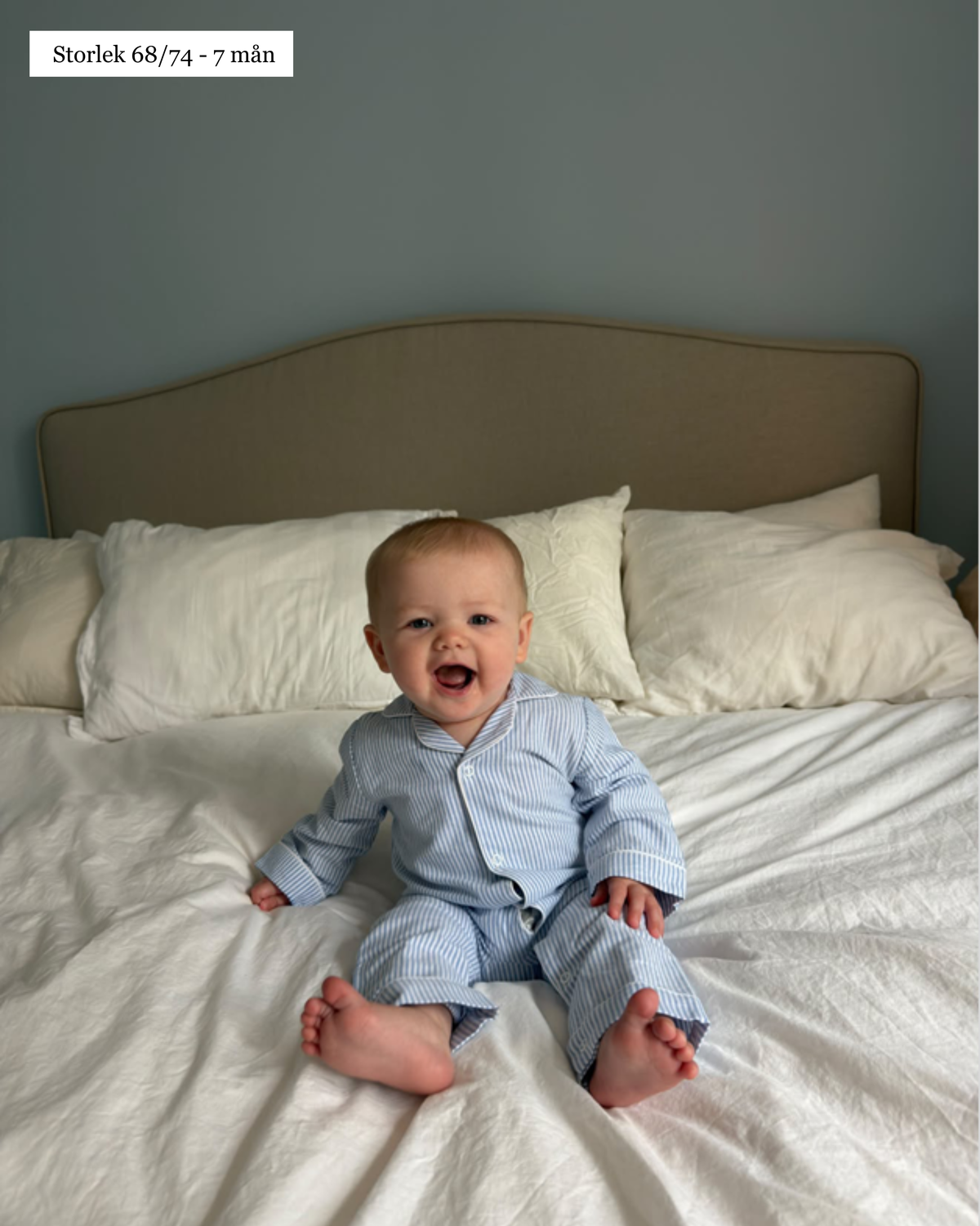 Klassisk Oxford Pyjamas Bomull Baby