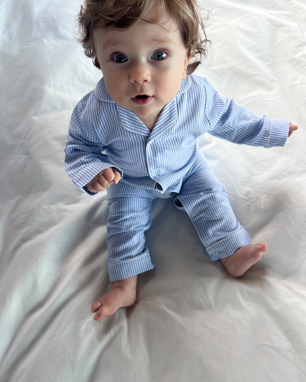 Klassisk Oxford Pyjamas Bomull Baby