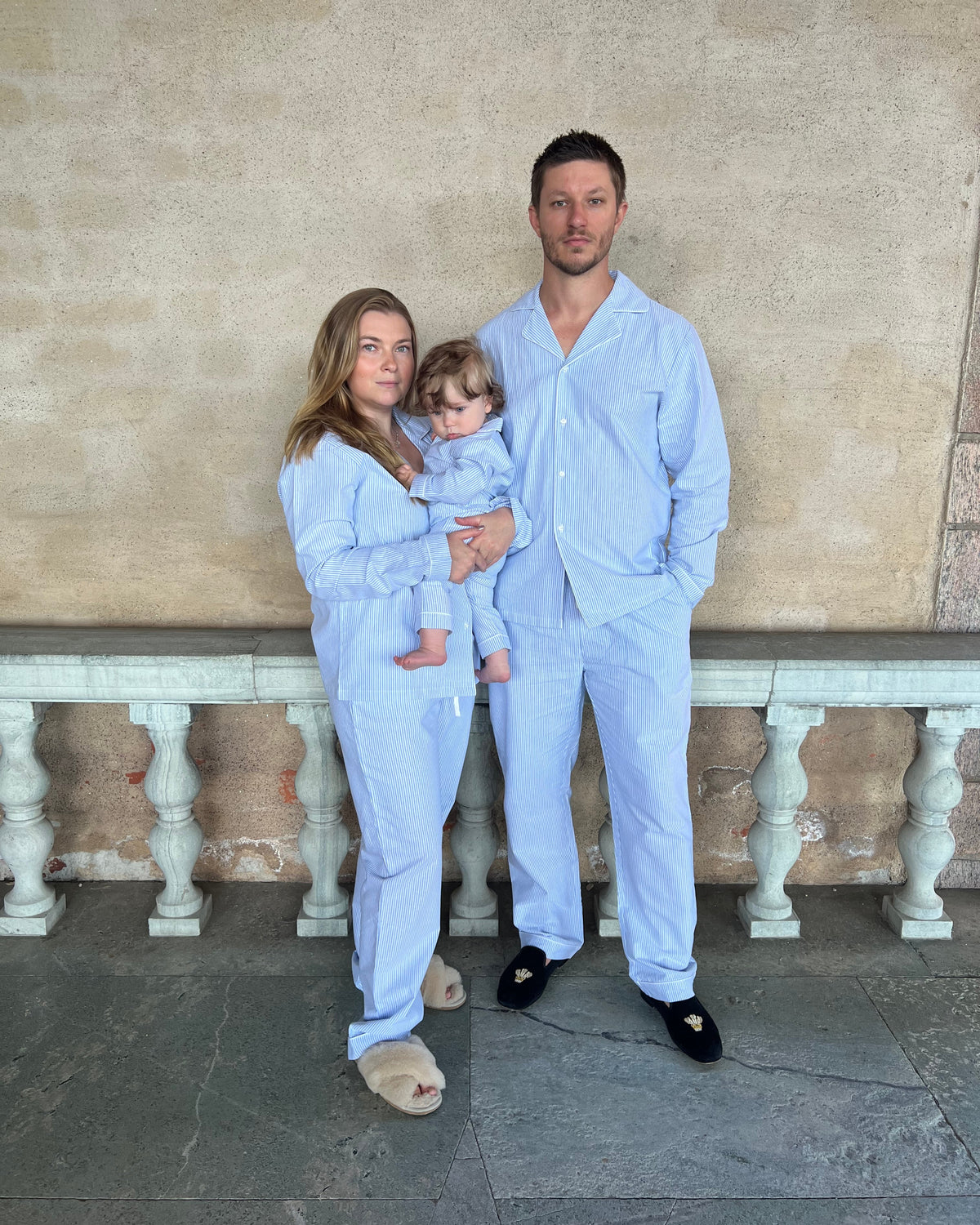 Klassisk Oxford Pyjamas Bomull Baby