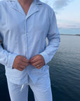 Klassisk Oxford Pyjamas Bomull Herr