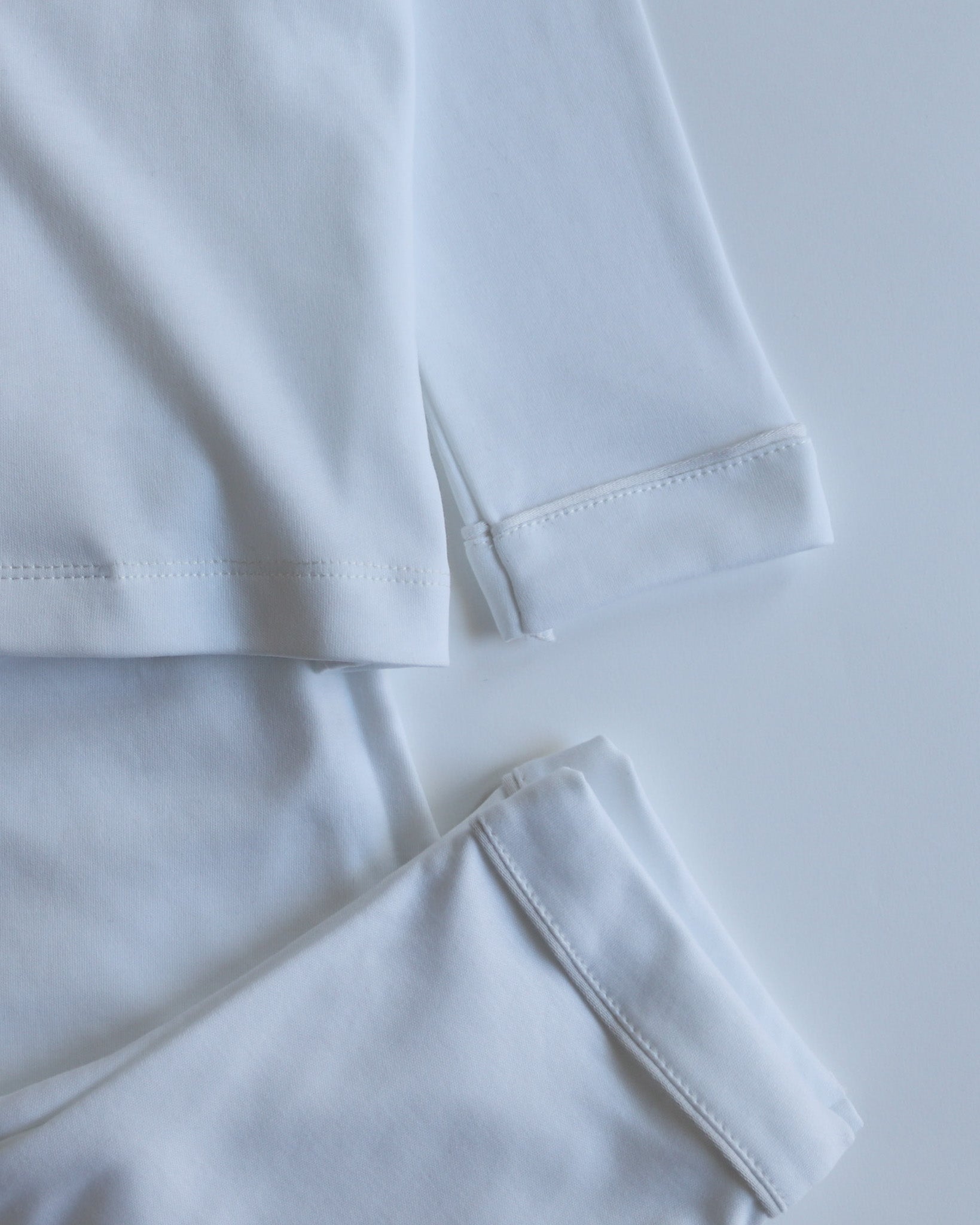 Långärmad pyjamas barn - vit med vita detaljer