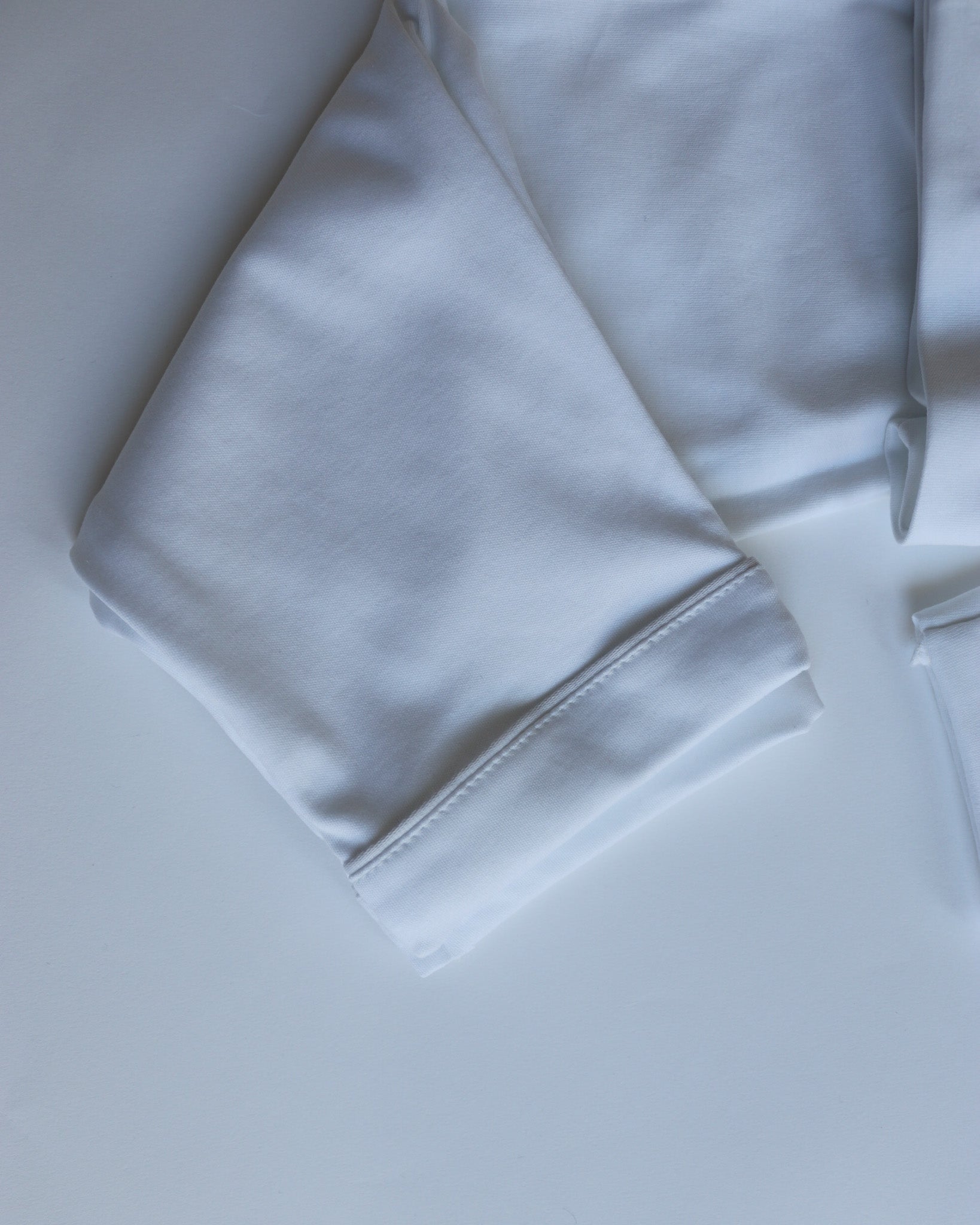 Långärmad pyjamas barn - vit med vita detaljer