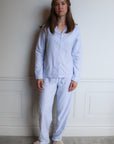 Pyjamas dam blåvit randig